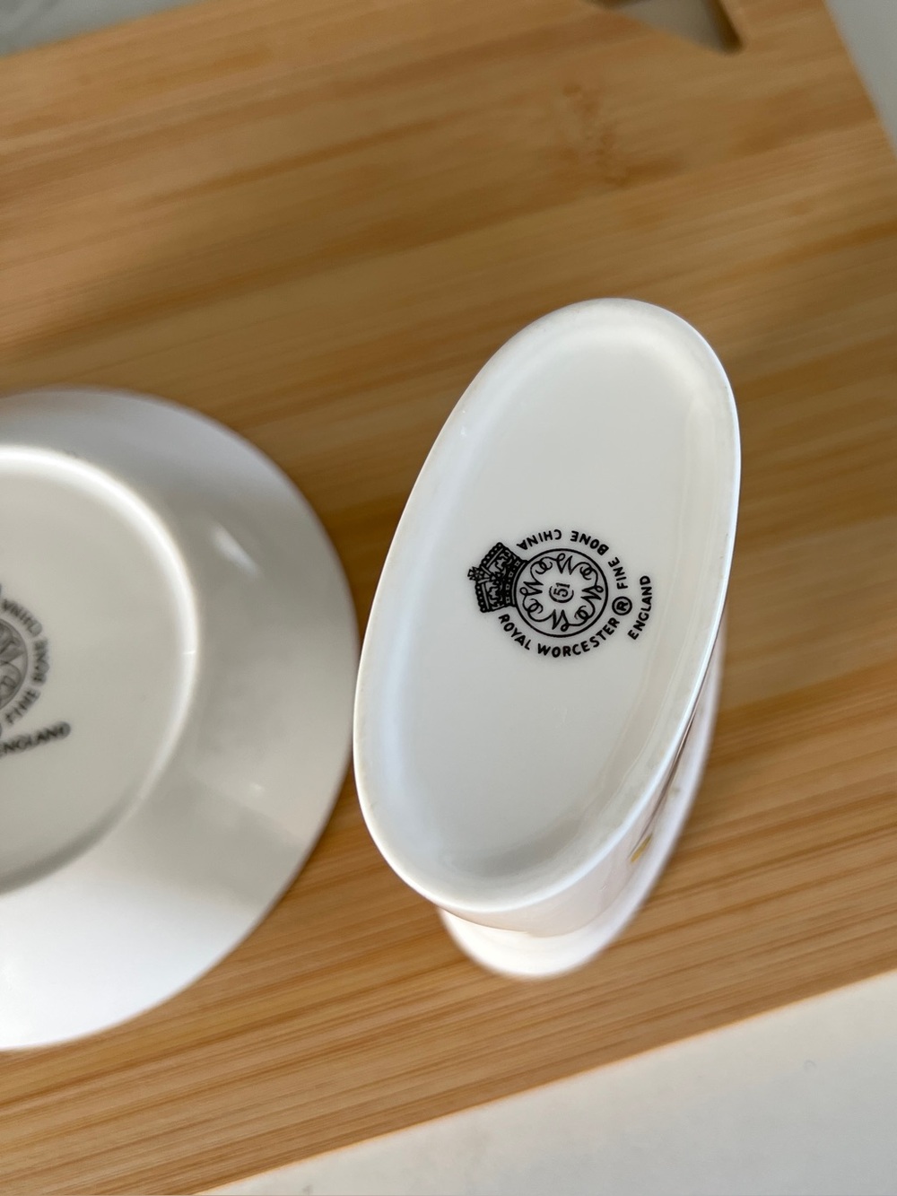 Royal Worcester toothpick holder /trinket dish - Picture 4 of 9
